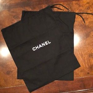 Brand new authentic pair Chanel dust bags